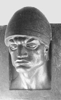 "Testa di soldato" 1908, bronzo 82 cm, Galleria Mestrovic Split -fotografia: Ivo Pervan